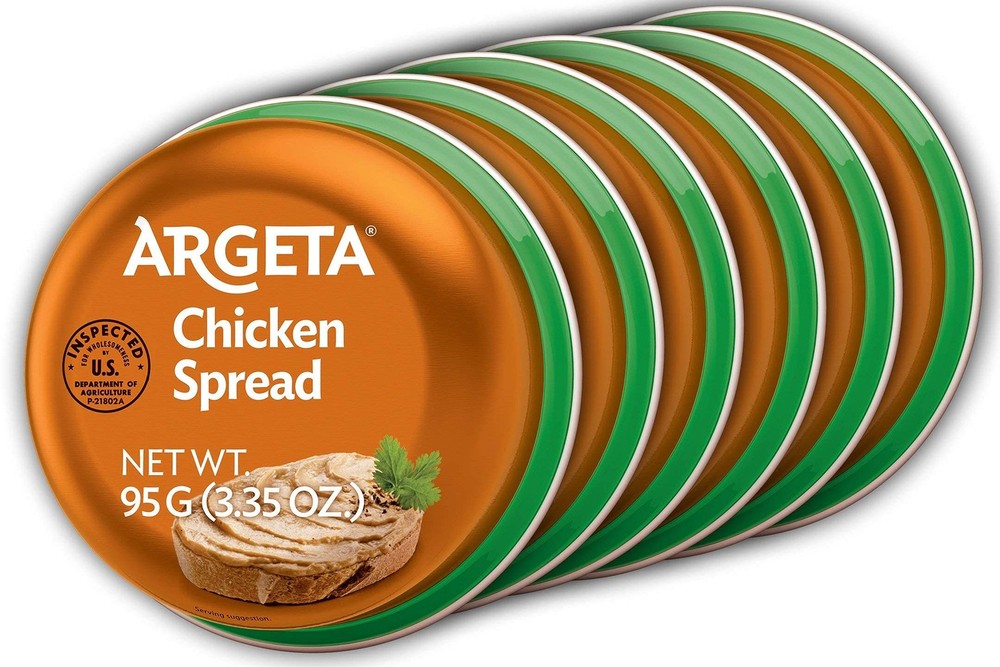Argeta Pate Spread, Chicken, 3.35oz (6 PACK) – 4 SET