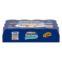 Canned Vienna Sausages, Original Flavor, High Protein, 12g Protein per Serving,