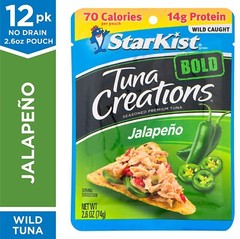 Starkist Tuna Creations BOLD Jalapeño – 2.6 Oz Pouch (Pack of 12) NEW