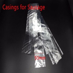9 Pcs Food Grade Casings for Sausage Salami Length 50cm Wide 50mm Shell Inedible