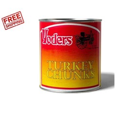 Canned Fully Cooked Turkey Chunks – 28 oz, 10- Shelf Life for Emergencies