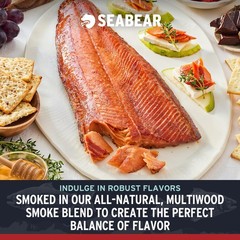 SeaBear – Wild Alaskan Smoked Sockeye Salmon – 1 lb