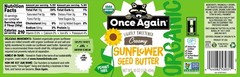 Organic Creamy Sunflower Butter, 16oz – Lightly Salted & Sweetened – Peanut F…