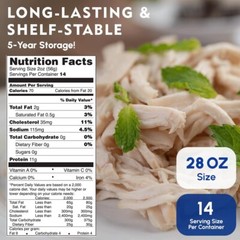 12 Cans Pack – Werling & Sons Fully Cooked Canned Turkey Meat 28 Oz Heat & Eat