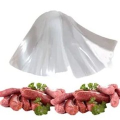 7 Meters Food Grade Casings for Sausage Salami Wide 50mm Shell Inedible Plastic