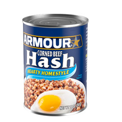 (12 pack) Armour Corned Beef Hash, 16g Protein Per Serving, 14 oz Can