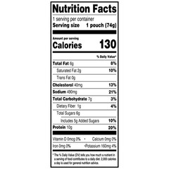 (3 pack) Great Value Pulled Pork, in BBQ Sauce, 2.6 oz Pouch