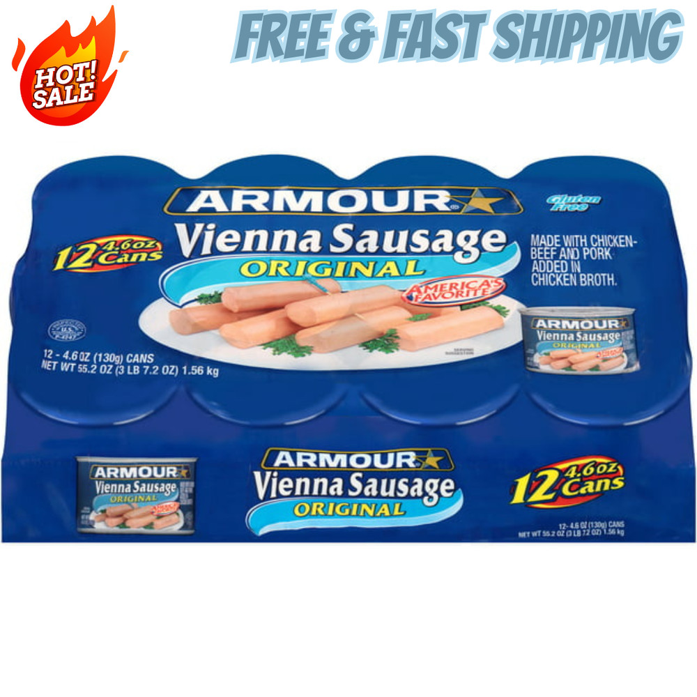 (12 Cans) Armour Original Vienna Sausage 4.6 oz