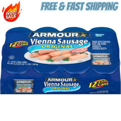 (12 Cans) Armour Original Vienna Sausage 4.6 oz