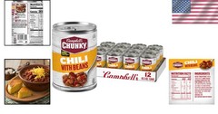 12-Pack of Campbell’s Chunky Chili With Beans