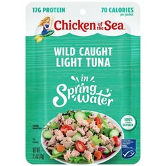 Chicken of the Sea Wild Caught Light Tuna in Spring Water 2.5 oz x 6 Packets