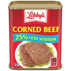 (2 pack) Libby’s Corned Beef, 14g Protein Per Serving, Canned Meat, 25% Less …