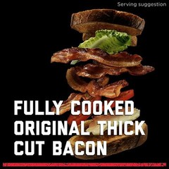 Hormel Black Label Fully Cooked Bacon 72 slices – pack of 1