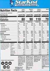 16 X 2.6 Oz StarKist Tuna Creations Variety Pack Ranch Hickory Sweet & Spicy Lem