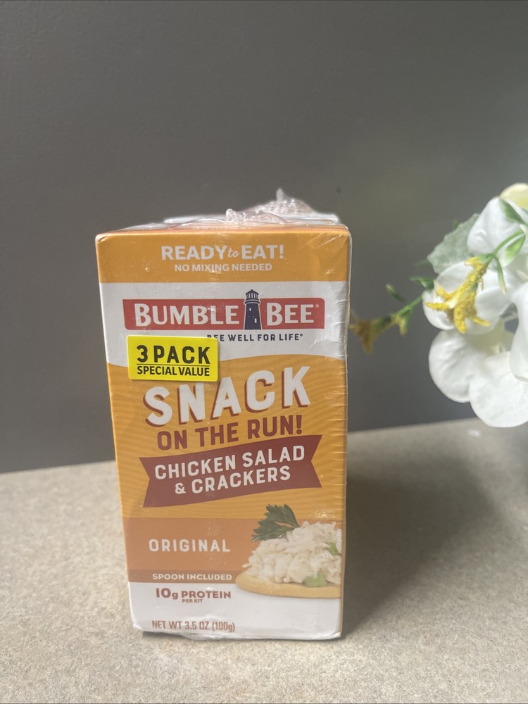 Bumble Bee Snack on the Run Chicken Salad with Crackers Kit, 3.5 oz Pack of 3