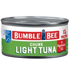 Bumble Bee Chunk Light Tuna In Oil, 5 oz Can – Wild Caught Skipjack Tuna – 22…