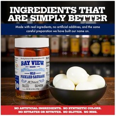 Mild Pickled Sausage, Gluten-Free, No MSG, Clean Ingredients