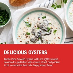 Keto Paleo Friendly Smoked Oysters 24-Pack