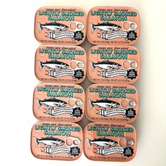 8 Pack Trader Joe’s Light Smoked Salmon Skinless Boneless in Olive Oil 5 oz Each