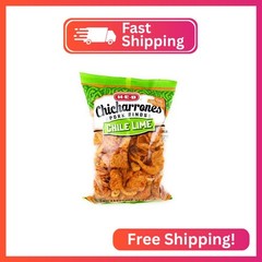 HEB Chicharrones Pork Rinds CHILE LIME Flavor (Pack of 5) | Keto Snacks, Low Car