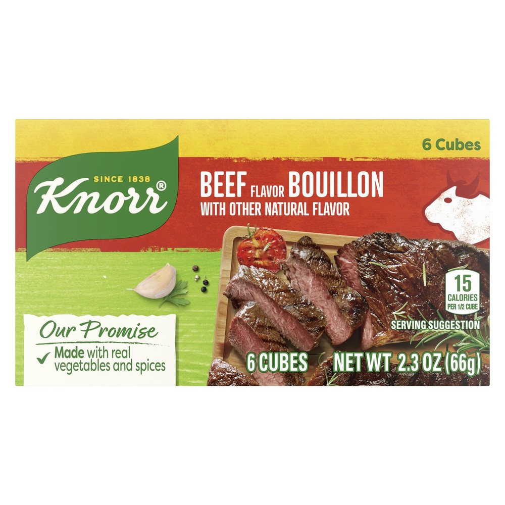Knorr Cube Bouillon, Beef, 2.3 oz, 6 cubes
