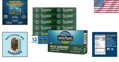 Gourmet Wild Sardines in Extra Virgin Olive Oil – Convenient Snack, Pack of 12