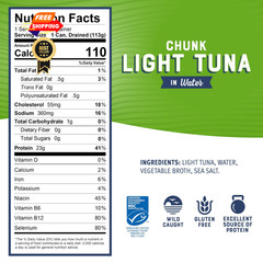 Bumble Bee Chunk Light Tuna In Water, 5 oz Cans (Pack of 5 Ounce 10)