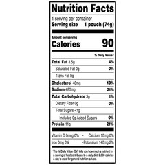 (3 Pack) Great Value Premium White Chicken, in Bold Buffalo Sauce, 2.6 Oz Pouch