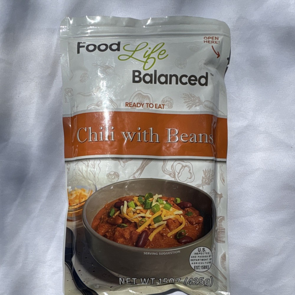 Food Life Balanced Chili with Beans Beef Ready to Eat 425g
