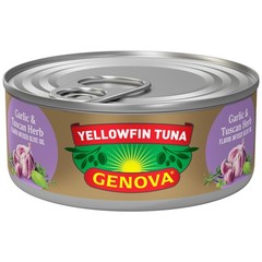 Premium Yellowfin Tuna in Garlic and Tuscan Herb Infused Olive Oil, Wild Caug…