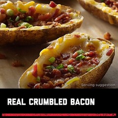 Savory Peppered Bacon Crumbles – 40% Less Fat, Fully Cooked – 3 oz Pouch, 8