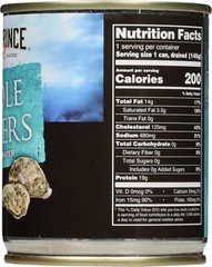 Crown Prince Whole Boiled Oysters 8 Ounce Cans Pack of 12 Non GMO Paleo