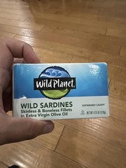 Tinned Wild Sardines in Water, No Salt, 4.4 oz, 12-Pack – Healthy Snack Option