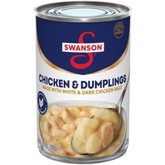 Swanson Chicken & Dumplings, Hearty 10.5 Oz Can with White & Dark Meat