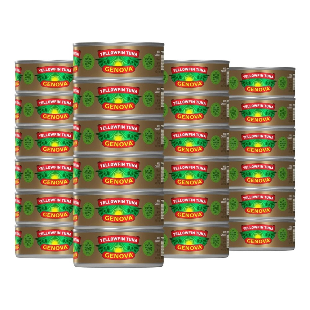 Genova Premium Yellowfin Tuna in Extra Virgin Olive Oil with Sea Salt 5 Ounce…