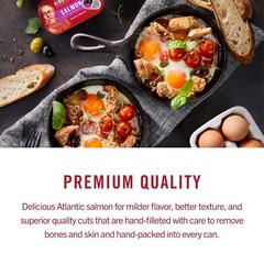 Salmon in Olive Oil Skinless Boneless Canned Fish 4.05 Oz 12 Pack