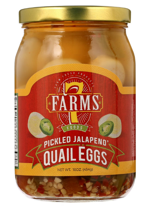 7 Farms Pickled Jalapeno Quail Eggs