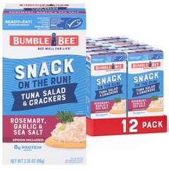 Bumble Bee Snack On The Run Protein Pack, 8g per Box Rosemary, Garlic, Sea S…