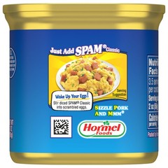 12-Pack SPAM Classic 7oz Cans – Fully Cooked Pork & Ham, Gluten-Free, Shelf-Stab