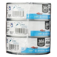 No Salt Albacore Tuna in Water, 6-Pack, 5oz Cans, Healthy Seafood, Low Sodium