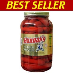39 Count Hot Pickled Sausages in Gallon Jar – Perfect for Parties & Gatherings/-