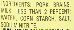 Rose Pork Brains with Milk Gravy 5 Ounce Cans (4 Per Pack)