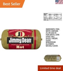 Spicy 16 oz Pork Breakfast Sausage Roll – Easy, Gluten-Free Meal Prep