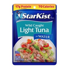 StarKist Chunk Light Tuna in Water , 2.6 oz Pouch ,8 Pack.