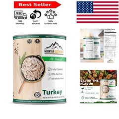 Versatile 28 Oz All-Natural Canned Turkey – Ideal for Camping & Emergencies