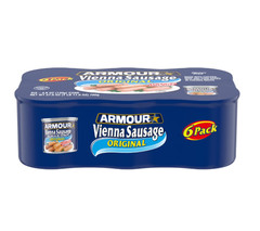 Armour Star Vienna Sausage, Smoked, Canned Sausage, 4.6 Ounce (Pack of 6)