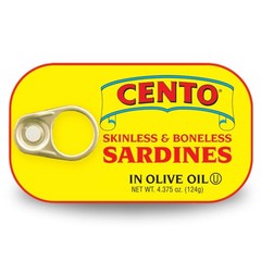 Skinless Boneless Sardines in Olive Oil, 4.375 Oz – High Protein & Gluten Free
