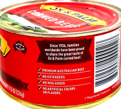 OX & Palm Corned Beef with Juices Original Chunky Style 11.5 oz ( Pack of 12 )