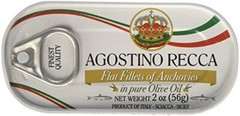 – Flat Fillets of Anchovies in Olive Oil, (3)- 2 Ounce. Tins