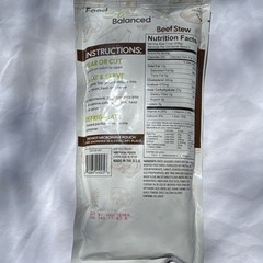 Food Life Balanced Beef Stew Ready to Eat 24 oz (680g), 3 Servings, Contains Soy